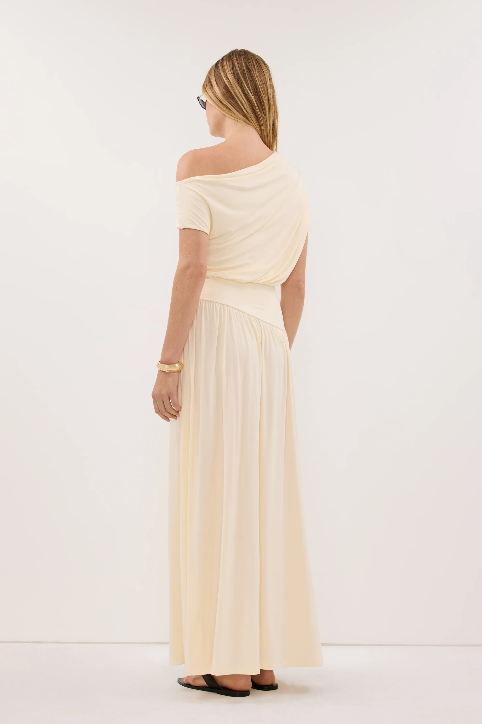 ELSIE BUTTER MODAL ASYM MAXI DRESS | DISSH