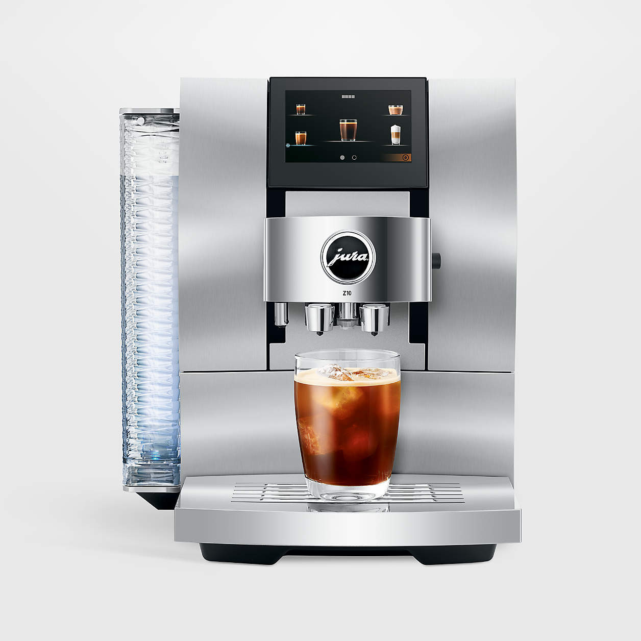 JURA Z10 Aluminum White Espresso Machine + Reviews | Crate & Barrel | Crate & Barrel