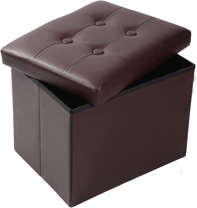 Alasdo Storage Ottoman Folding Rectangle Cube Coffee Table Multipurpose Foot Rest Short Children ... | Amazon (US)