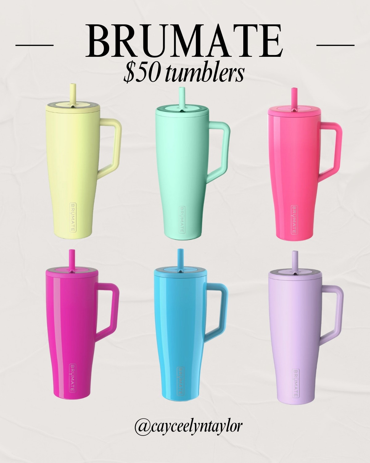Brumate tumblers!! These colors are so cute & there are so many other options available also 🫶🏻

Style tips - Brumate - Trendy water bottle - Athletic finds - Gift guide 

#LTKStyleTip #LTKGiftGuide #LTKSeasonal