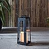 Lights4fun, Inc. Black Metal Solar Powered LED Fully Weatherproof Outdoor Garden & Patio Flameles... | Amazon (US)