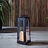Lights4fun, Inc. Black Metal Solar Powered LED Fully Weatherproof Outdoor Garden & Patio Flameles... | Amazon (US)