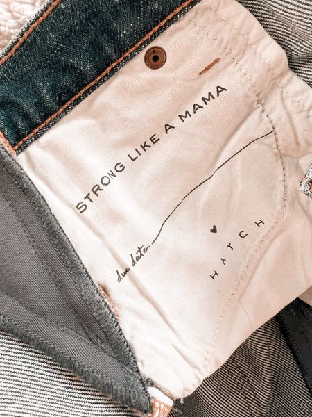 The sweetest details, perfect for a baby shower gift to mom  that will carry her into postpartum 🤍
.
#maternityjeans #hatchjeans #hatchdenim #underthenumpjeans #giftsformomtobe #pregnancyoutfit #maternityoutfit #bumpfriendly #postpartumjeans #babyshowergift 

#LTKGiftGuide #LTKbump #LTKbaby