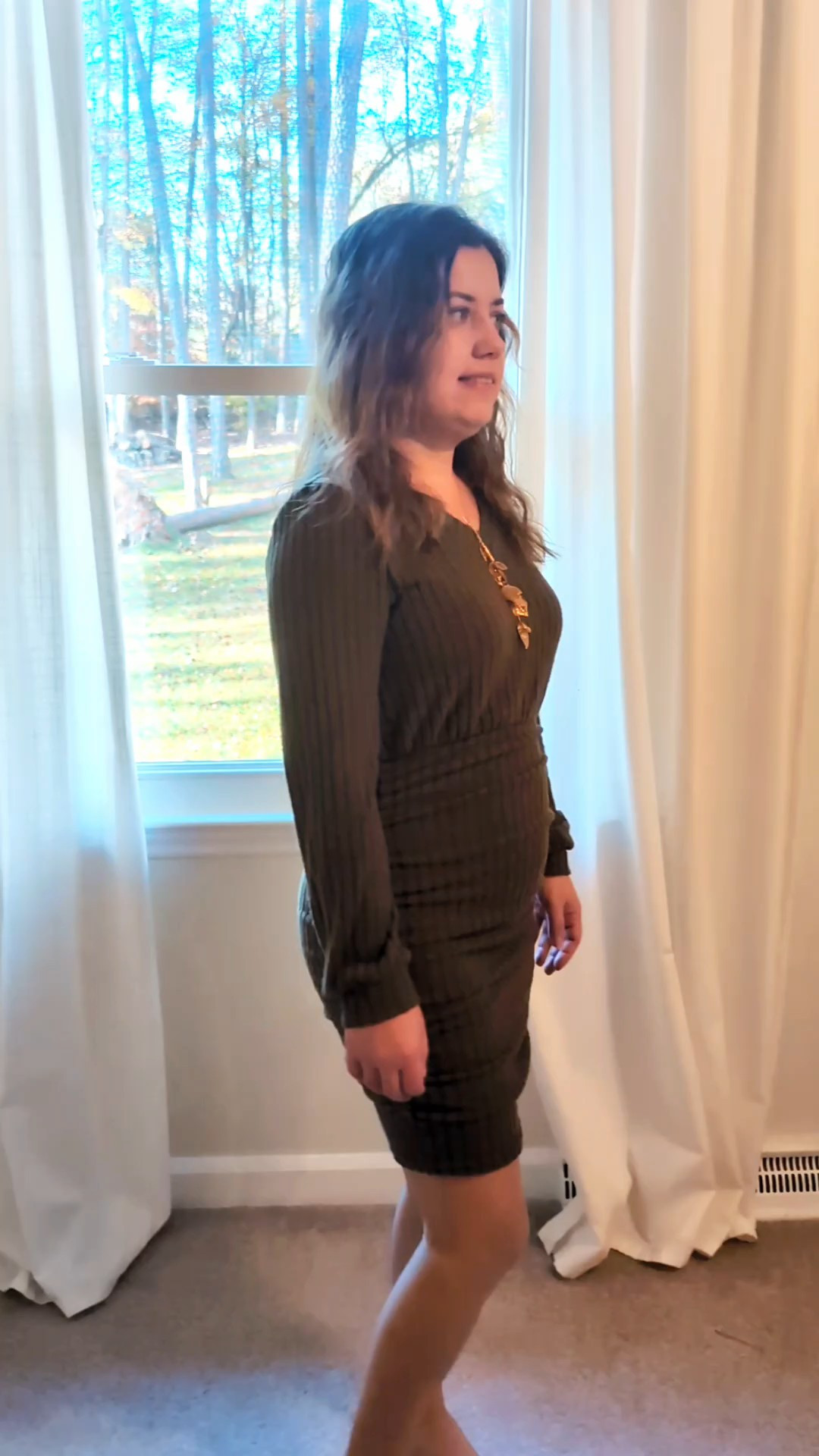 Women's Pullover Sweater Dress Long Lantern Sleeve Ribbed Knit V Neck Ruched Bodycon Mini Dress 2025 Fashion (comes in different colors and sizes) #womenswear ##womenfashion ##womendress #dresses #amazonmusthaves #amazonfashion 

#LTKootd #LTKmomlife #LTKPetite