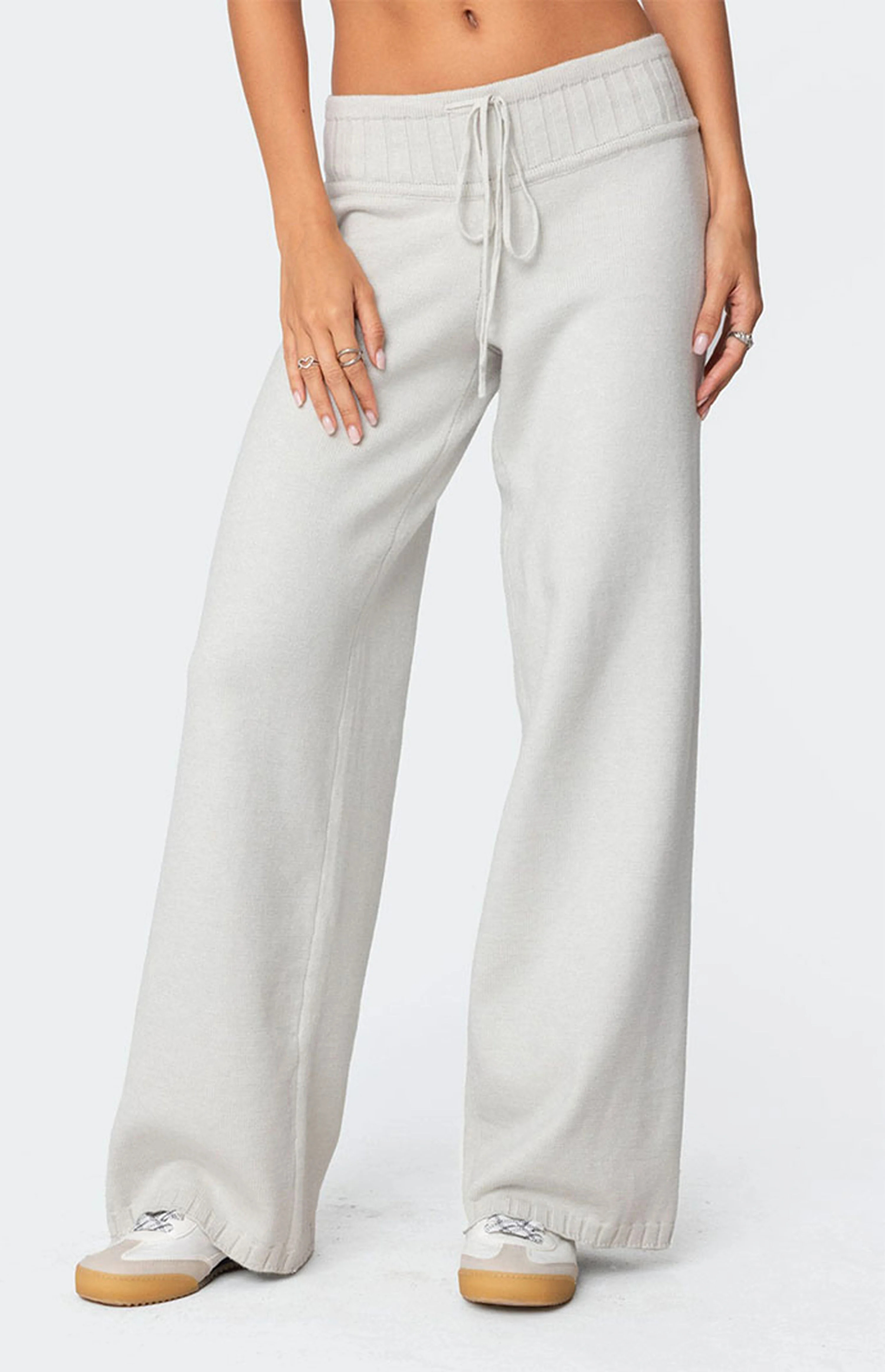 Edikted Russell Straight Leg Knit Pants | PacSun