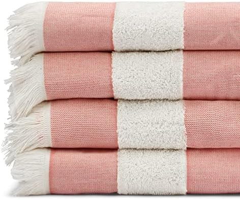 Black & White Brands Set of 4 Turkish Beach/Pool Towel. 100% Organic Turkish Cotton, Stylish and ... | Amazon (US)