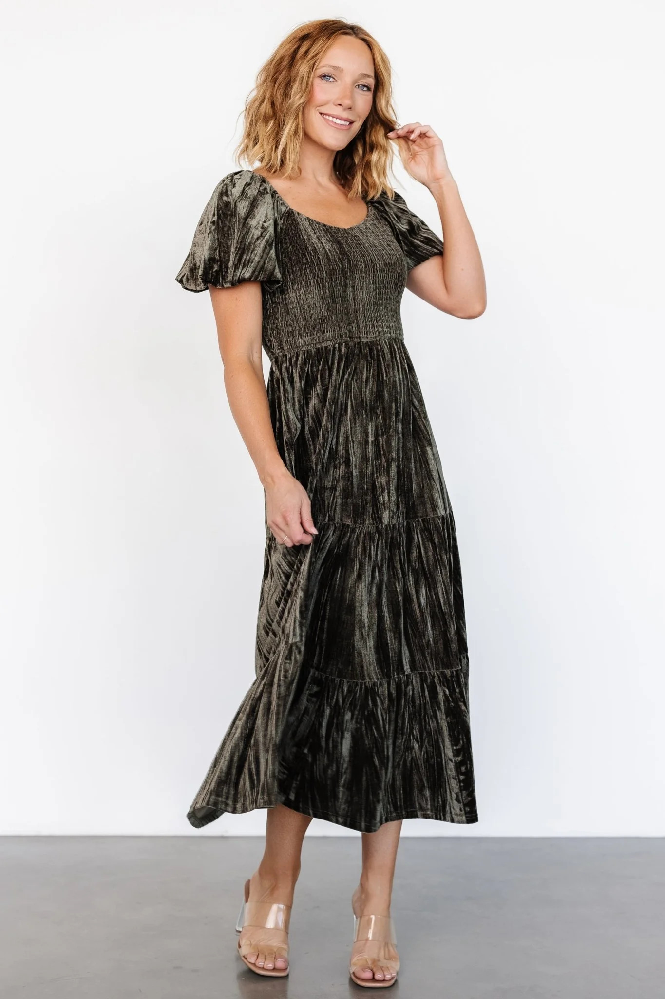 Colleen Velvet Maxi Dress | Black | Baltic Born