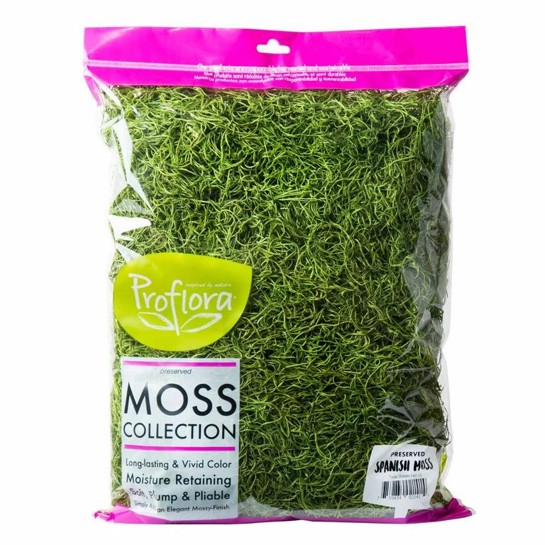 ProFlora Spanish Moss True Green, 16oz Floral Arranging Supplies - Walmart.com | Walmart (US)