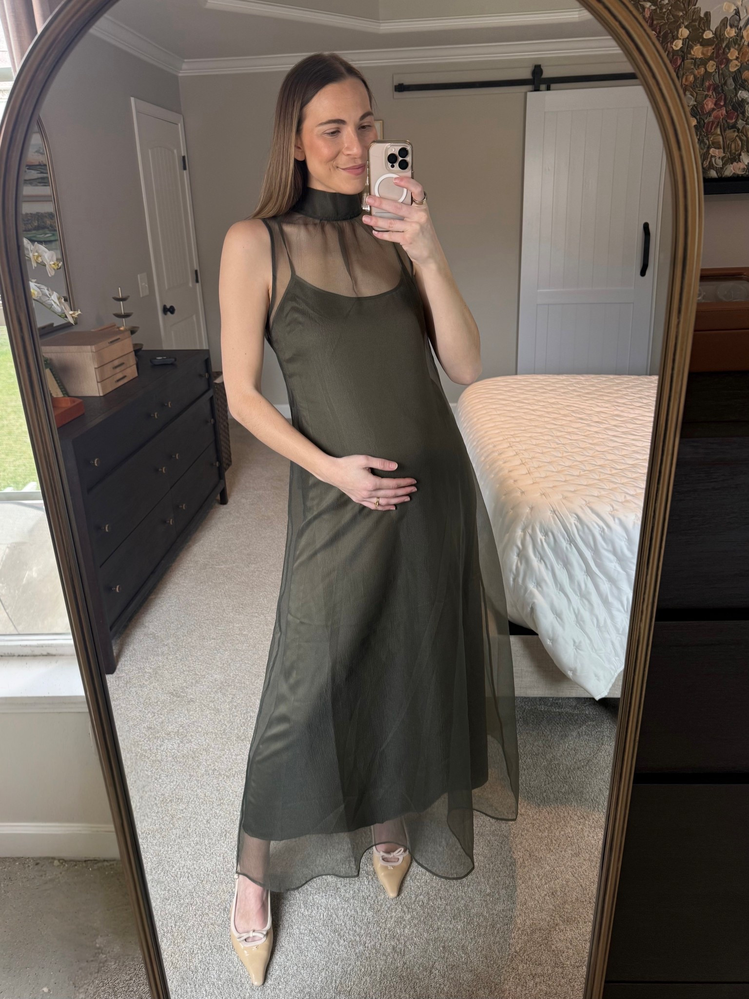 Baby shower dress option - green

Wearing size medium - sized up for bump.

#LTKBump