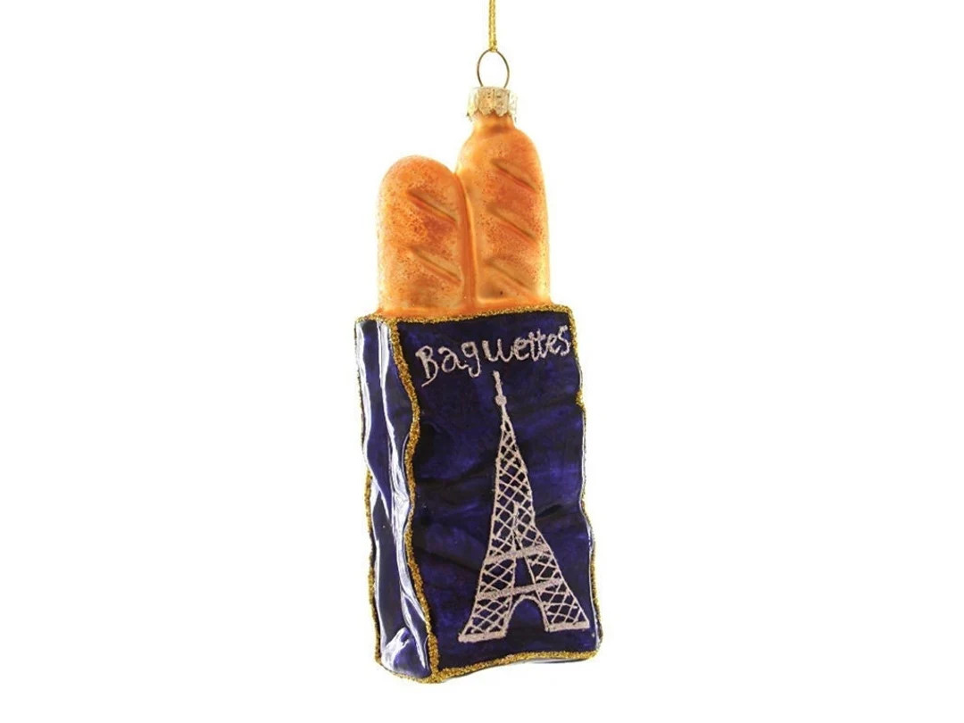 French Baguette Glass Christmas Ornament - Etsy | Etsy (US)