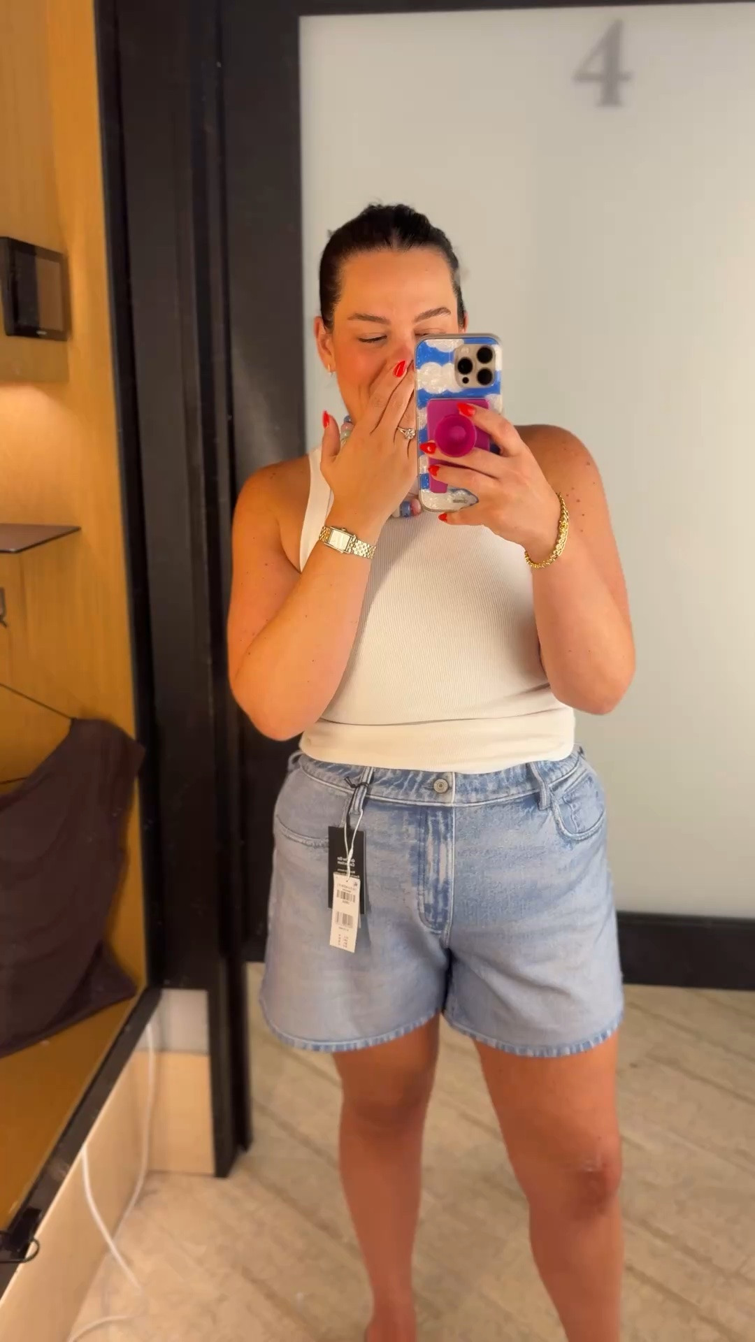 sweat-jorts! i am amazed. wearing a size large! i will be buying the pants. sweat pants material to look like jeans.

#LTKxAbercrombie #LTKootd #LTKMidsize