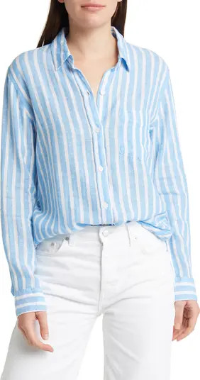 Charli Stripe Linen Blend Shirt | Nordstrom