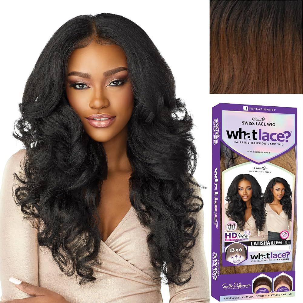 Sensationnel What lace 13x6 wigs - latisha synthetic wig cloud 9 with preplucked hairline hd lace... | Amazon (US)