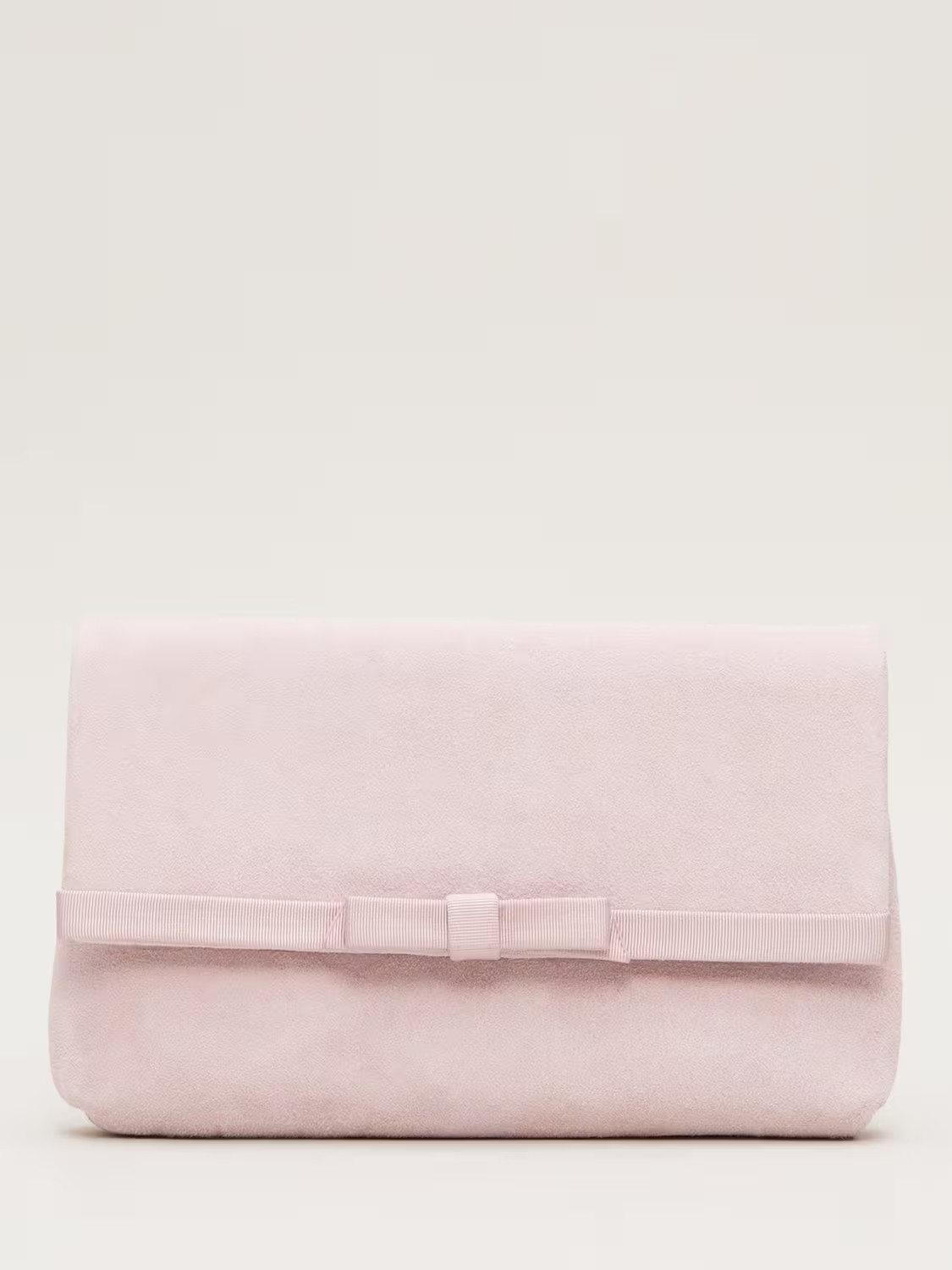 Phase EightGrosgrain Suede Clutch Bag, Pink | John Lewis (UK)