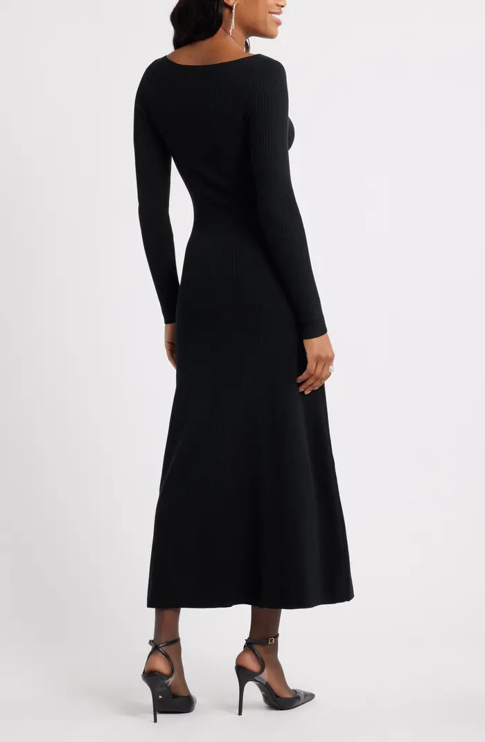 Long Sleeve Rib Maxi Dress | Nordstrom