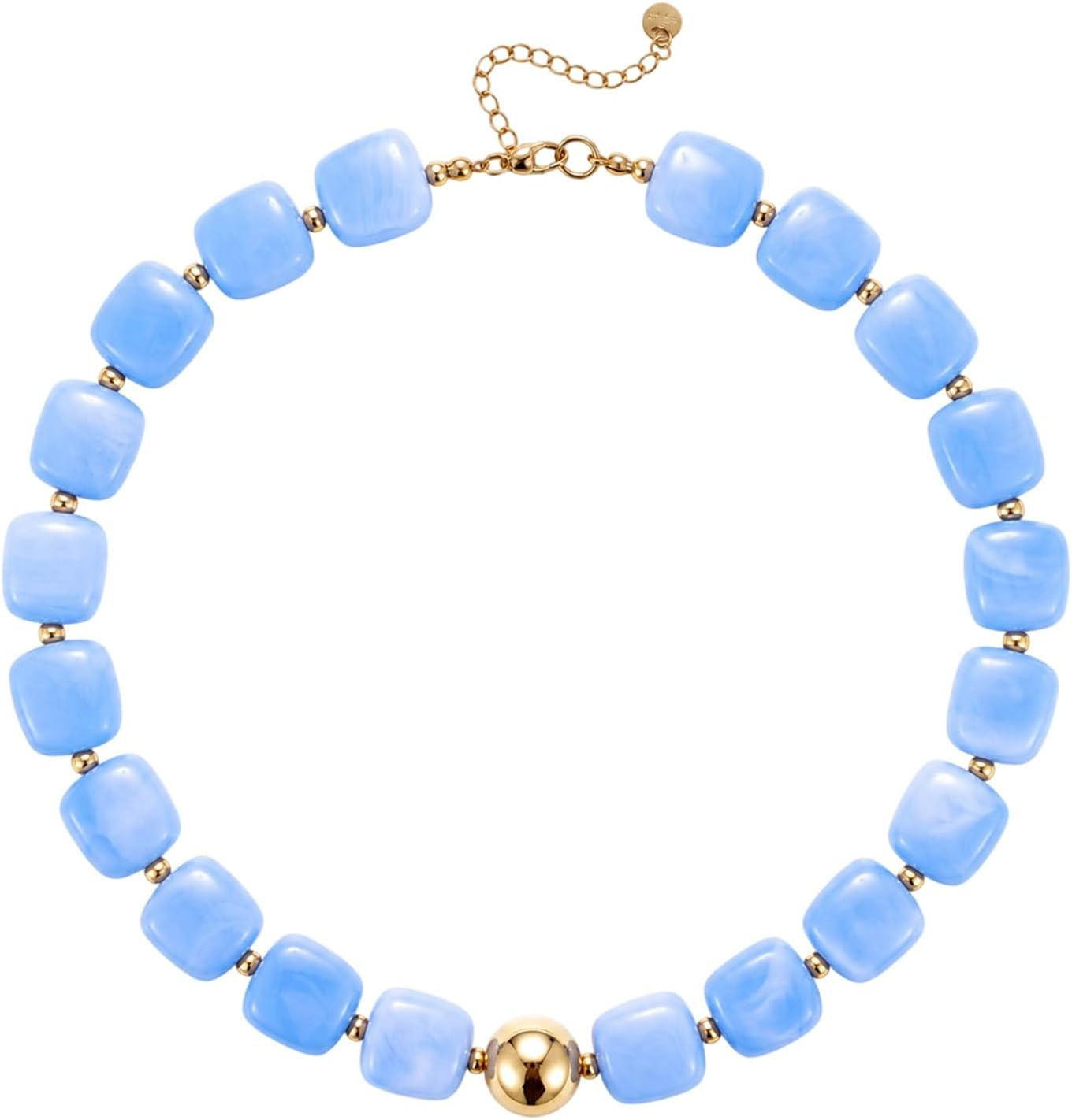 Chunky Necklace, Beaded Necklaces for Women, Statement Boho Choker | Amazon (US)