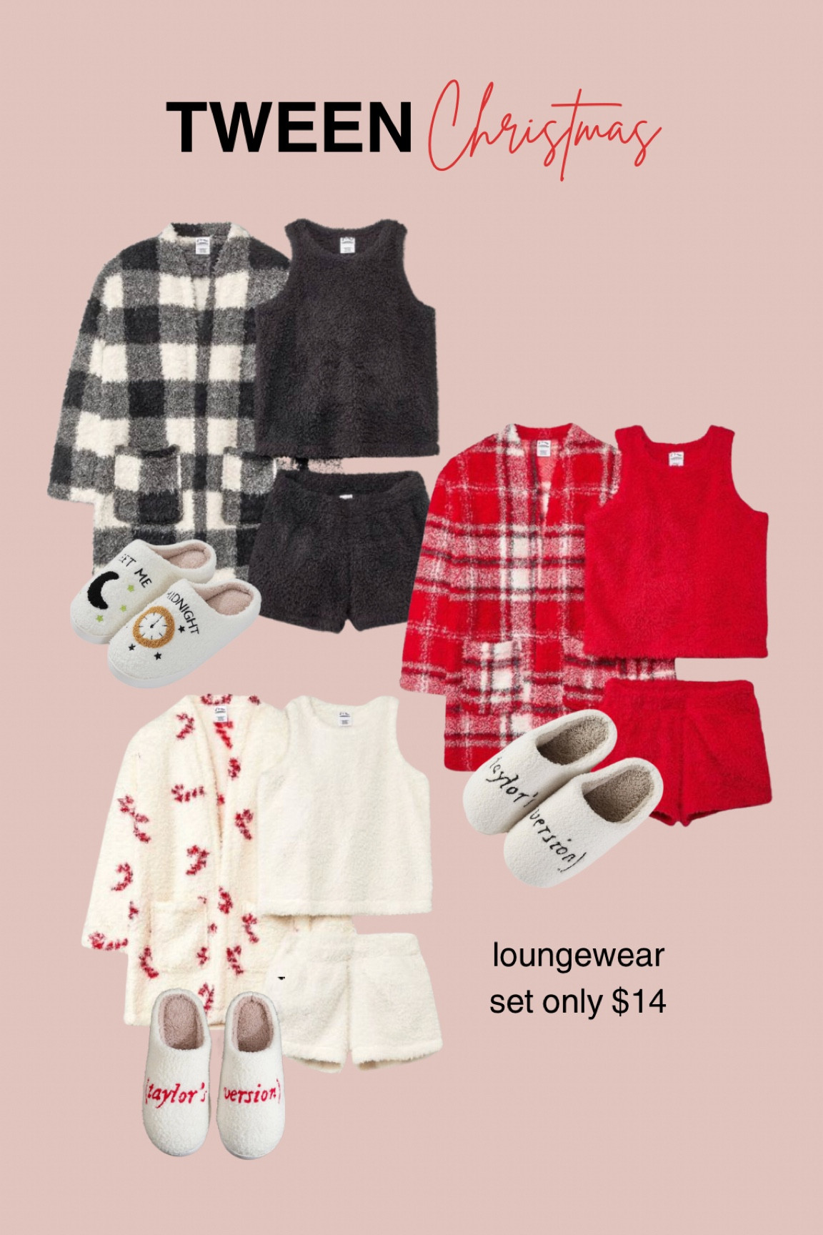 Taylor Swift gift idea, gift guide, Christmas pajamas, tween pajamas, big girls loungewear, tween loungewear set, tween gift guide, holiday pajamas, pajamas set, teen tween Taylor Swift loving gift 

#LTKHolidaySale #LTKkids #LTKGiftGuide