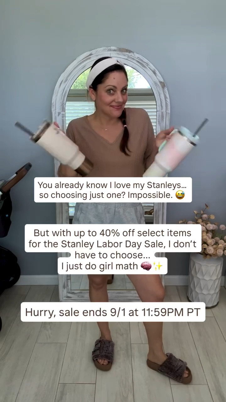 Can you ever have too many Stanleys? 😅💖
Girl math = buy ’em all when they’re on sale 🧠✨🥤

Stanley’s Labor Day Sale is on now — up to 40% off select tumblers, IceFlow bottles, lunch boxes, and more. There’s truly something for the whole family 👨‍👩‍👧. I’ve linked all my favorites so you can shop quick before the sale ends 9/1! 💌

#LTKSaleAlert #LTKFamily #LTKActive