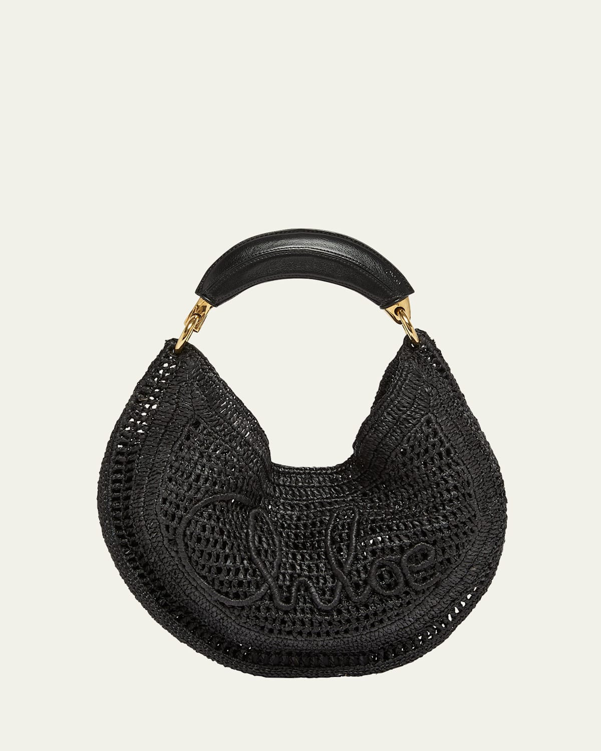 Summer Banana Top-Handle Bag in Crochet Fabric | Bergdorf Goodman