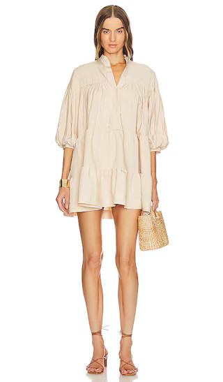 Stephie Dress in Tan | Revolve Clothing (Global)