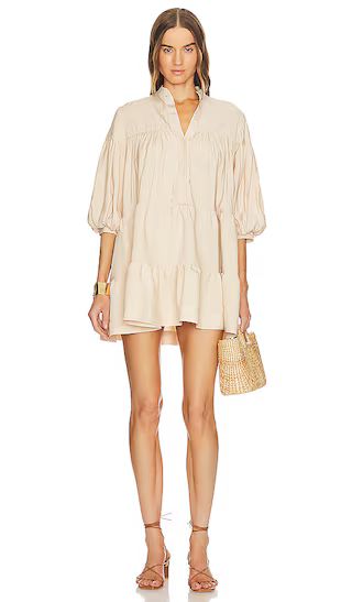 Stephie Dress in Tan | Revolve Clothing (Global)