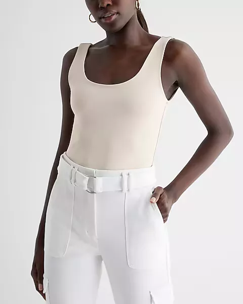 Express Body Contour Compression V-Neck Long Sleeve Bodysuit Women's