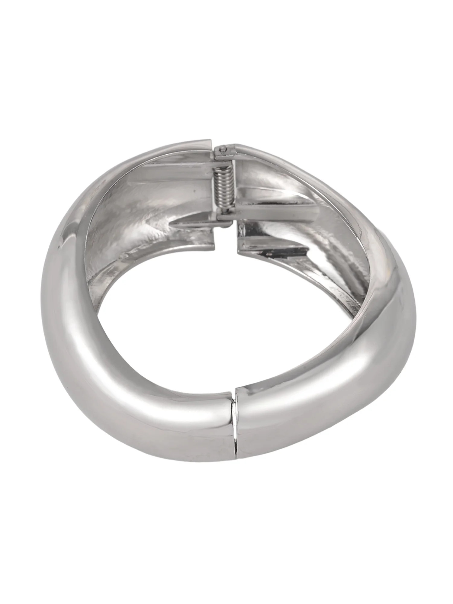Time and Tru Silvertone Geo Hinge Bracelet | Walmart (US)