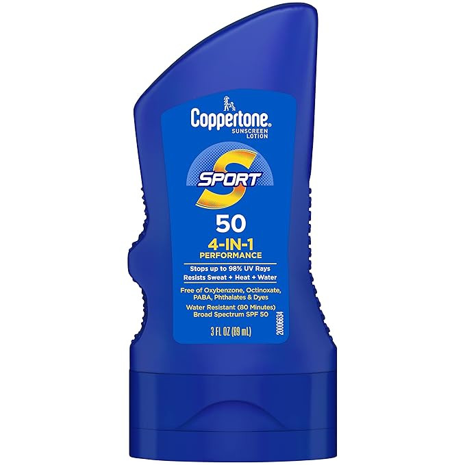 Coppertone SPORT Sunscreen Lotion Broad Spectrum SPF 50 (3 Fluid Ounce) (Packaging may vary) | Amazon (US)