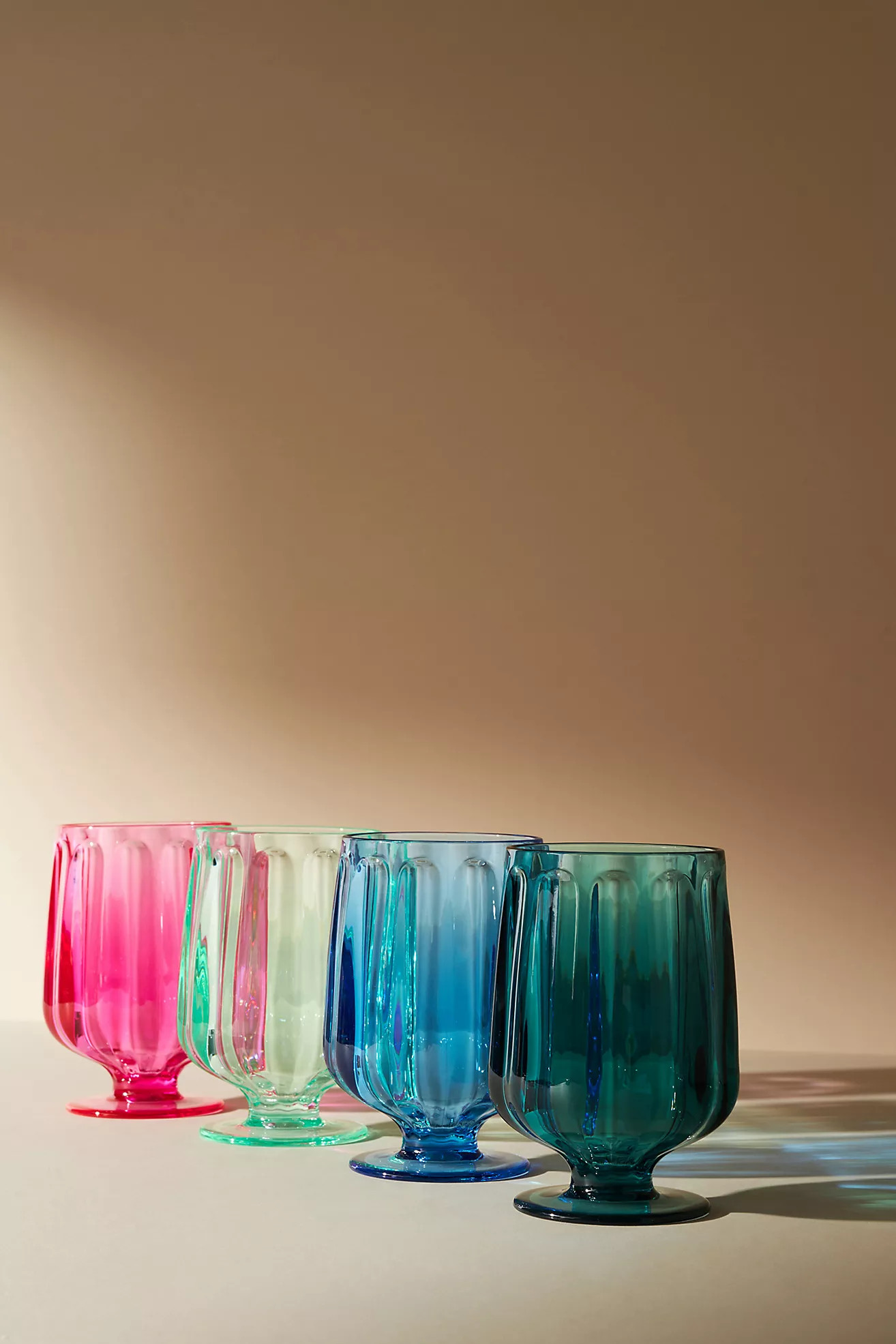 Lucia Acrylic Goblet Wine Glasses, Set of 4 | Anthropologie (US)