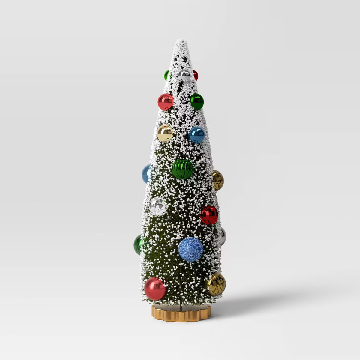 Christmas Large Green Bottle Brush Tree Decorative Holiday Scene Prop - Threshold™ | Target