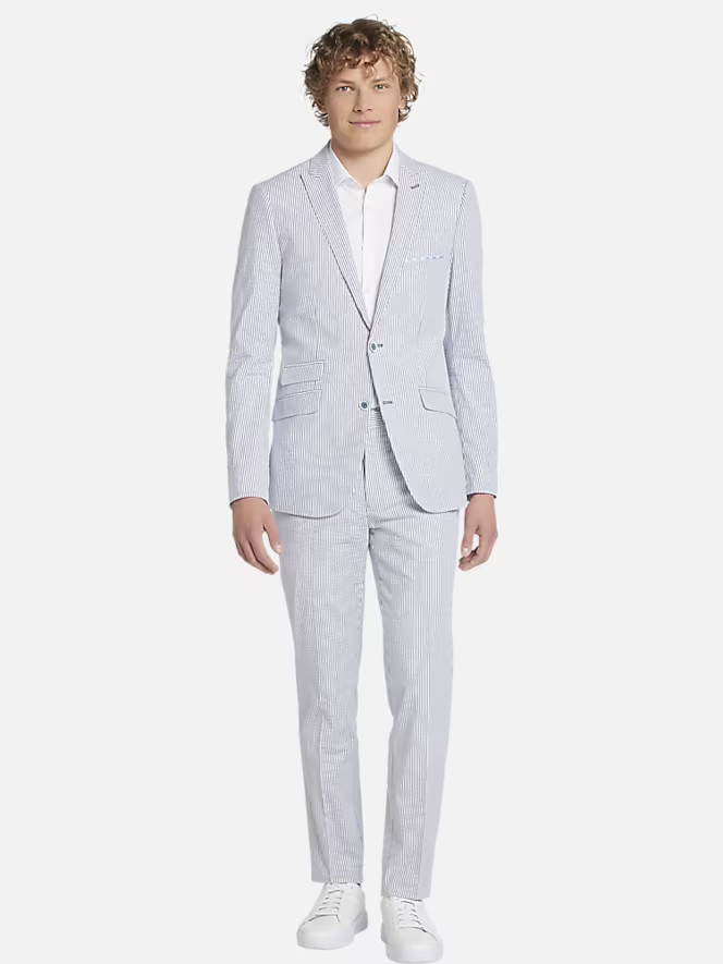 Paisley & Gray Slim Fit Seersucker Suit Separates Jacket | Suit Separate Jackets | Men's Wearhous... | The Men's Wearhouse