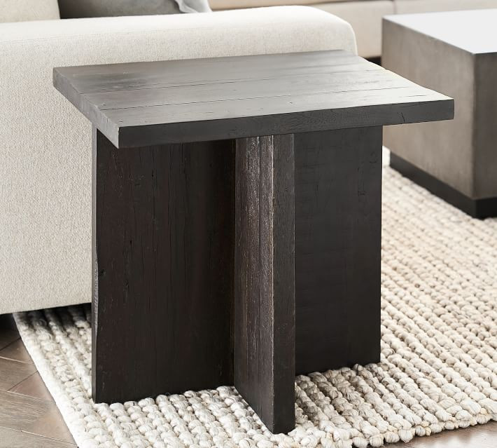 Rocklin 24" Reclaimed Wood Side Table | Pottery Barn (US)