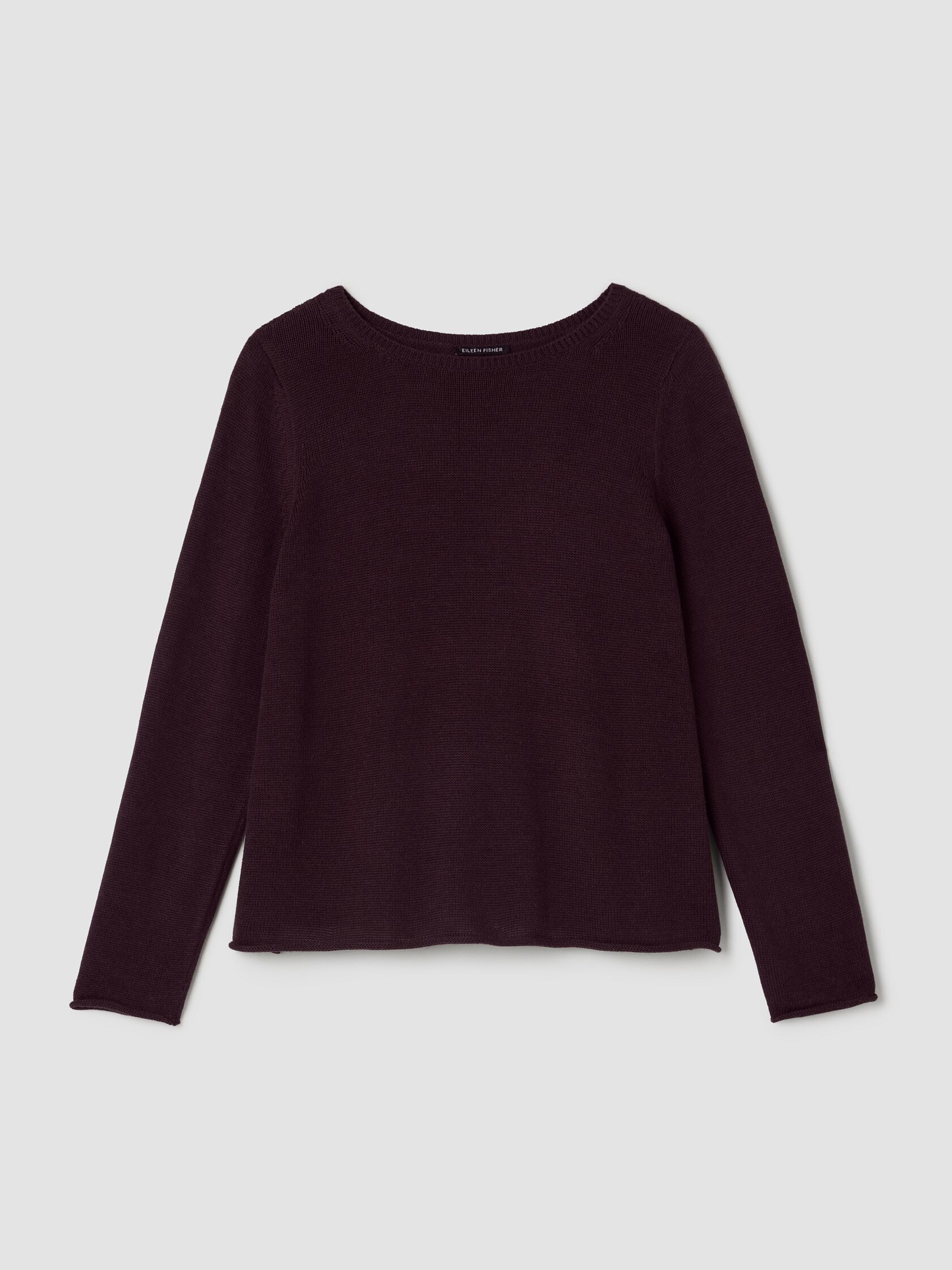 Peruvian Cotton Blend Bateau Neck Top | Eileen Fisher