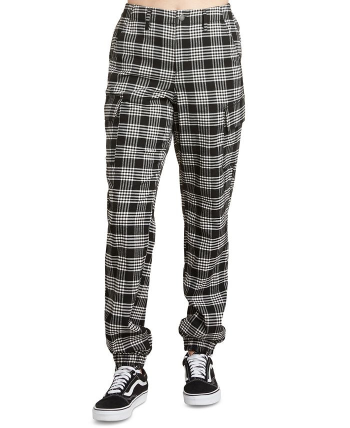 Dickies Juniors' Plaid Cargo Jogger Pants & Reviews - Leggings & Pants - Juniors - Macy's | Macys (US)