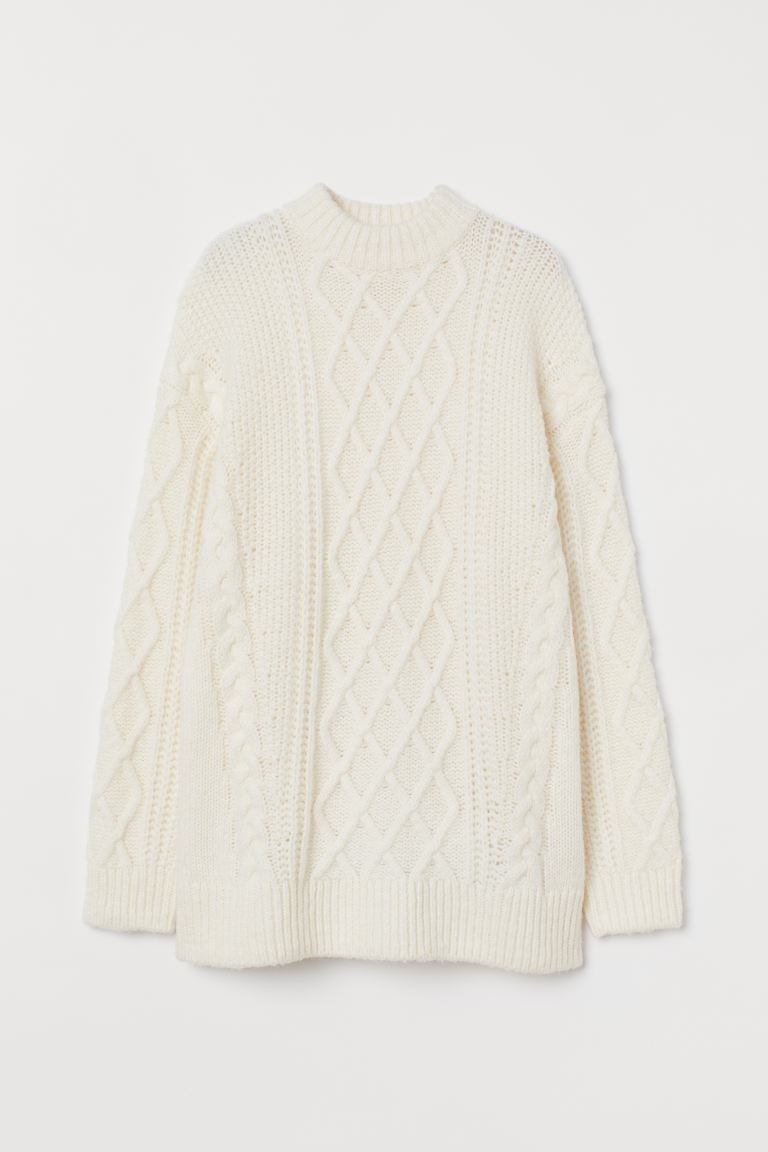Wool-blend Cable-knit Sweater | H&M (US + CA)
