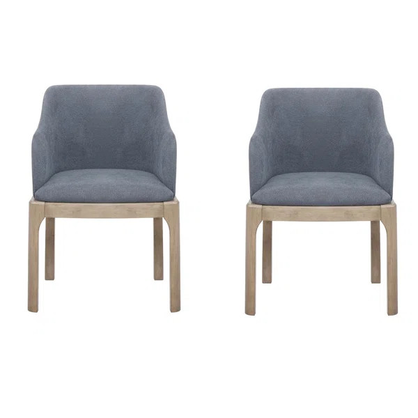 Salvi Arm Chairs Denim Blue (Set Of 2) (Set of 2) | Wayfair North America