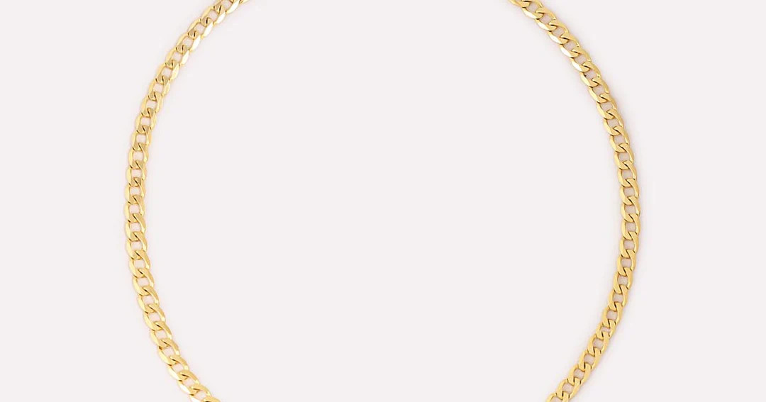 Solid Yellow Gold - Mini Curb Chain Bracelet | Ana Luisa Jewelry | Ana Luisa