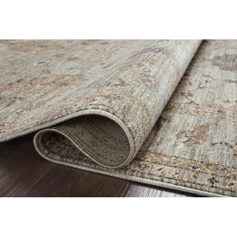 Magnolia Home By Joanna Gaines X Loloi Millie Sky / Gold Area Rug | Wayfair North America