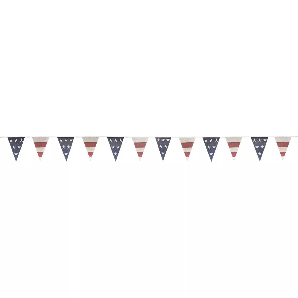 Beistle Americana Fabric Pennant Banner, 9.5" x12', (1/Pkg) Multicolored | Target
