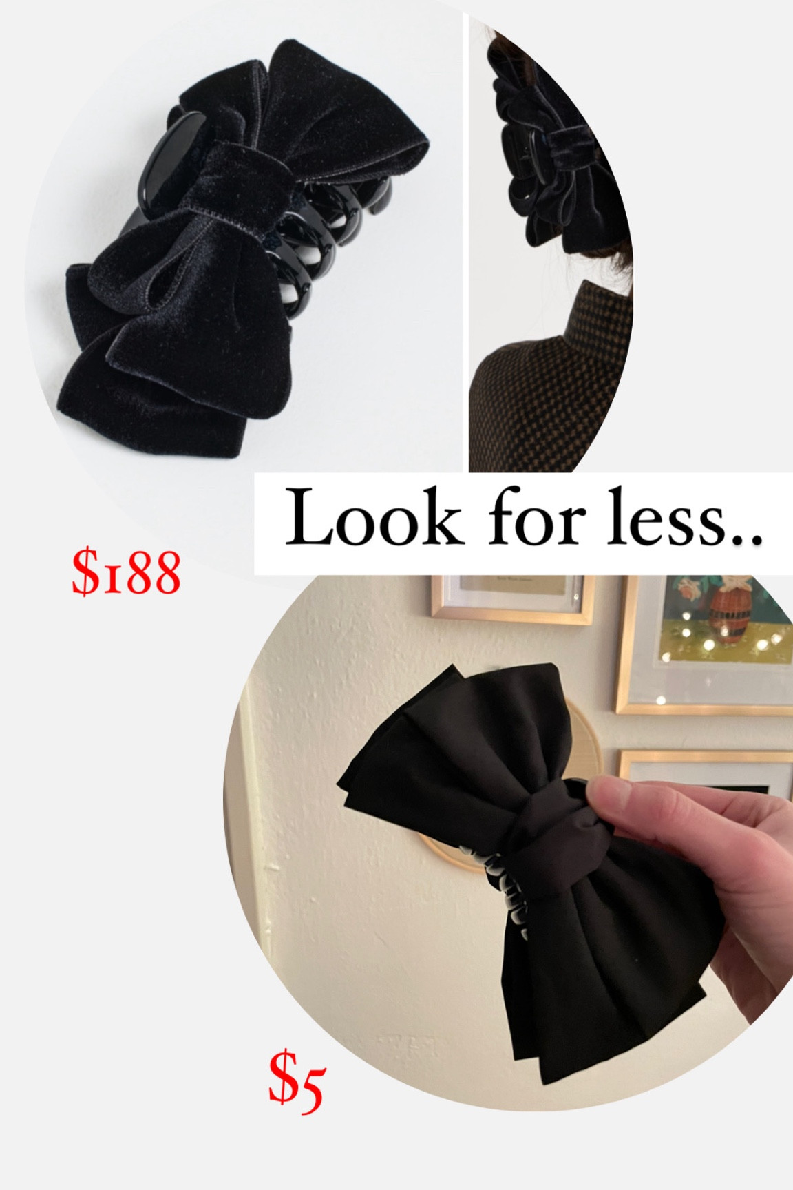 Cutie little bow claw clip that is only $5! Looks so similar to this nearly $200 one. This would be perfect for a favorite things party! 

Bow hair clip, claw clip, target, favorite things, holiday wear, festive fashion 

#LTKstyletip #LTKparties #LTKHoliday