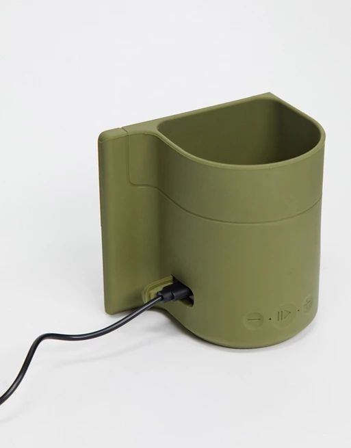 Typo shower speaker and drink holder in khaki | ASOS (Global)