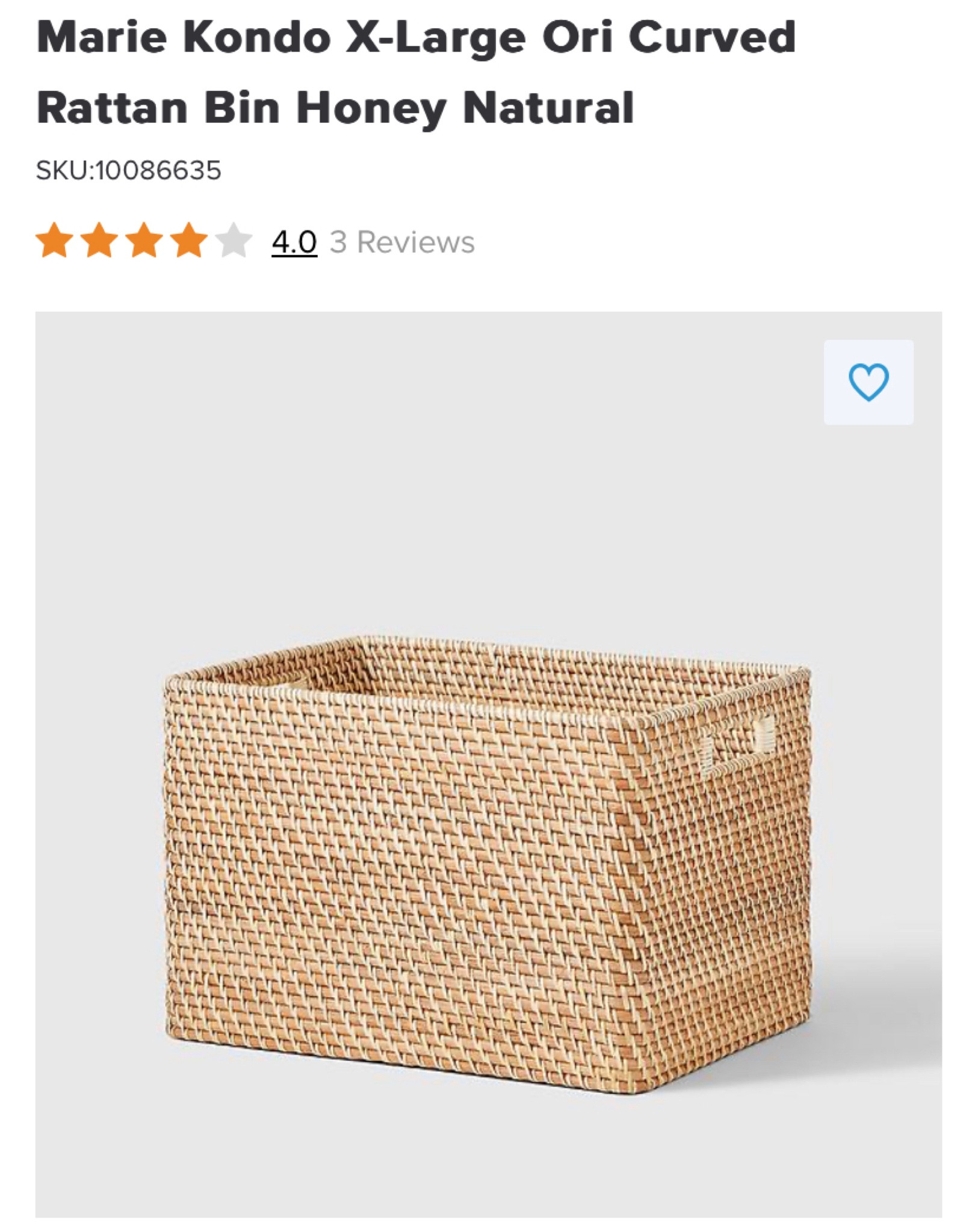 Marie Kondo Honey Bin 🍯

#LTKfamily #LTKSale #LTKhome