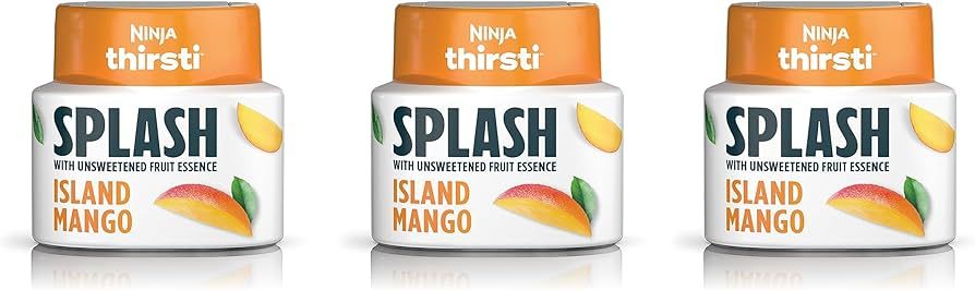 Ninja Thirsti Flavored Water Drops, SPLASH With Unsweetened Fruit Essence, Island Mango, 3 Pack, ... | Amazon (US)