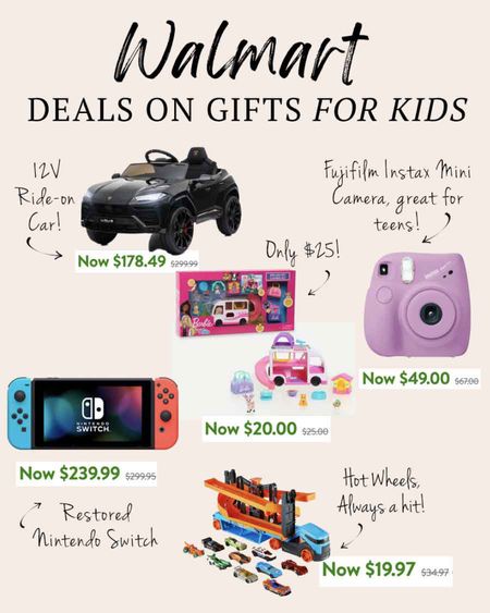 Walmart gift ideas for kids on major deal! #ad #walmartpartner #walmartholiday 

Choose from tons of brand name toys under $25 for younger kids as well as huge savings on those gifts that older kids have on their list (Nintendo Switch comes to mind!) 

#LTKsalealert #LTKGiftGuide #LTKHoliday