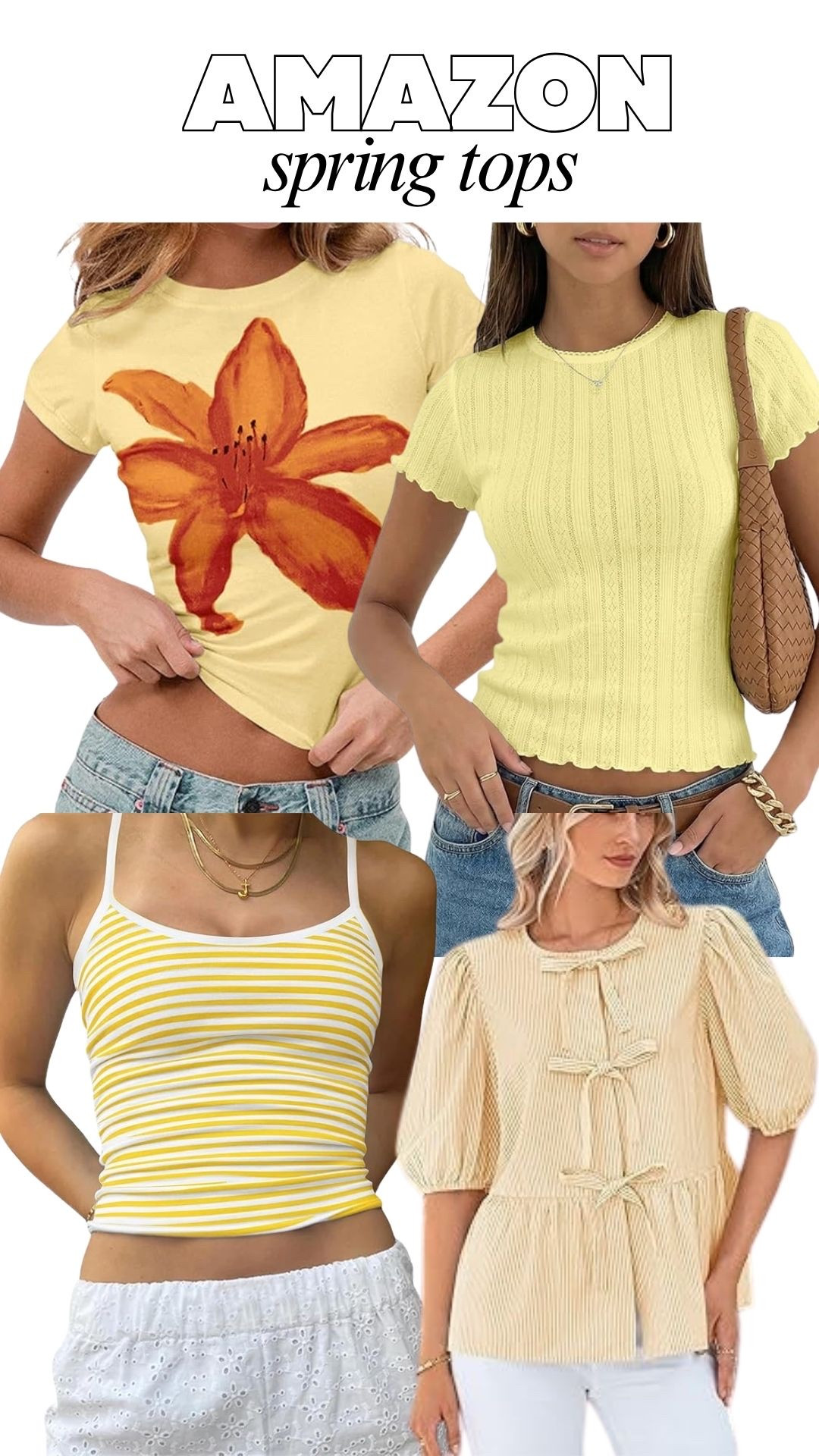 Spring tops, spring outfit, Amazon, tank top, t shirt

#LTKootd