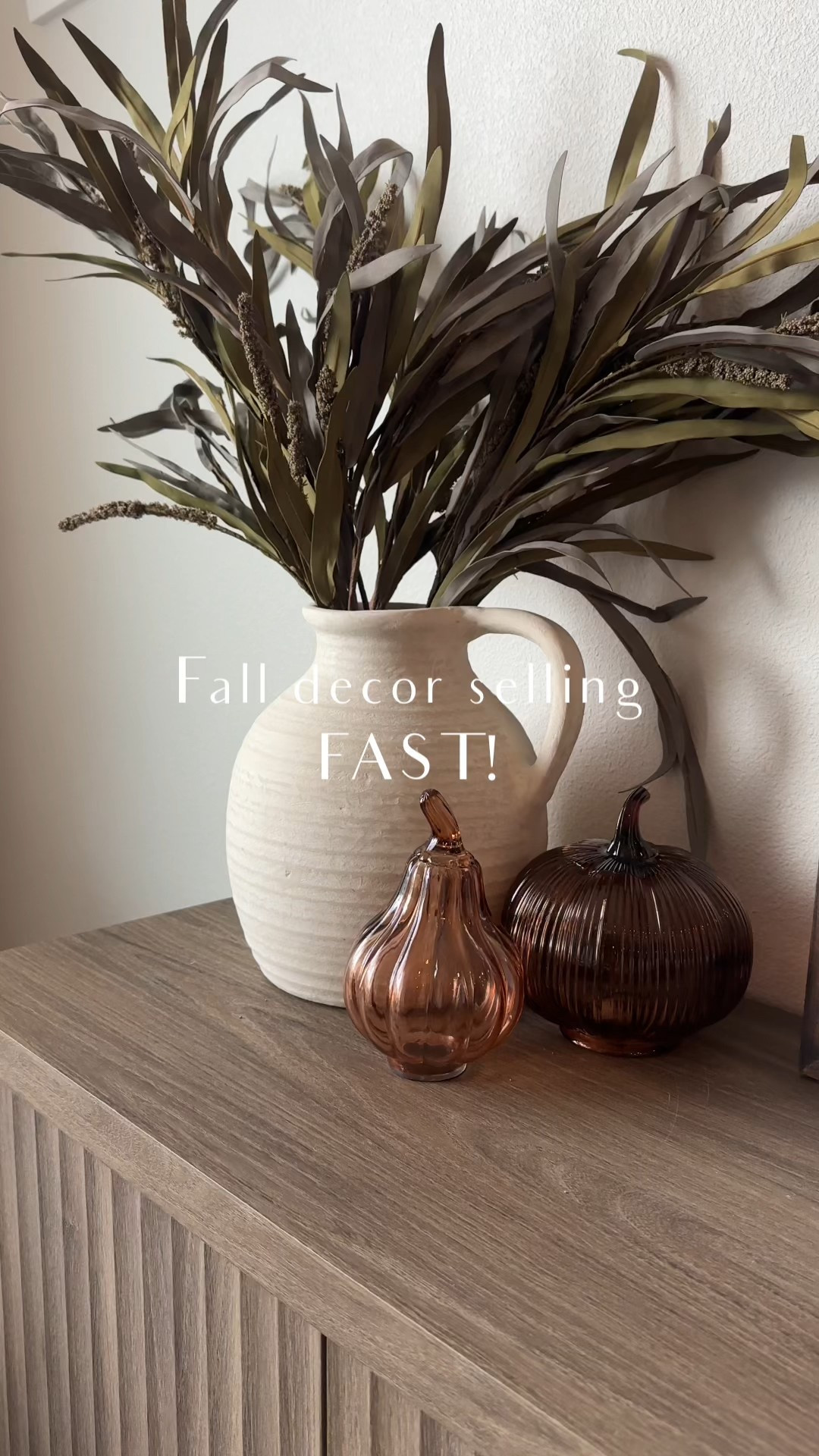 🍂 Cozy fall vibes, but make it chic ✨ Neutral glass pumpkins, warm fall stems, and perfectly styled sideboard decor to bring those autumn feels into your home. The best part? Affordable finds you’ll love year after year. Tap to shop the look and get your home fall ready 🍁🏡

#LTKFindsUnder50 #LTKSeasonal #LTKHome