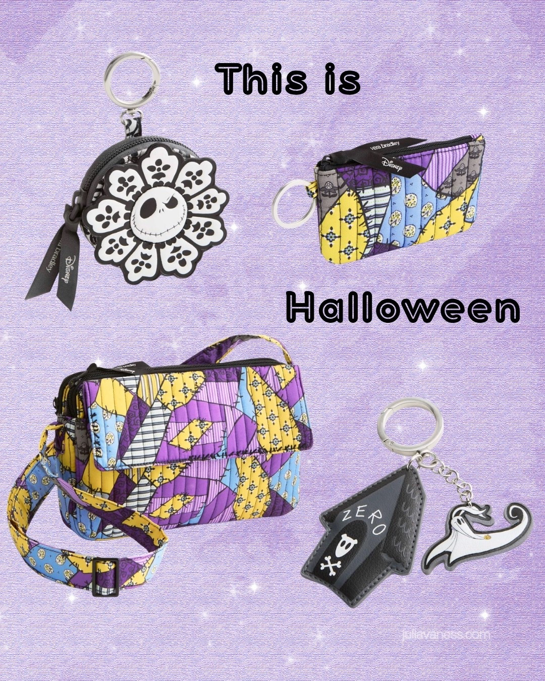 Fun new collection in time for spooky season! #halloween #nightmarebeforechristmas #disney #disneyhalloween #quilted #verabradley
