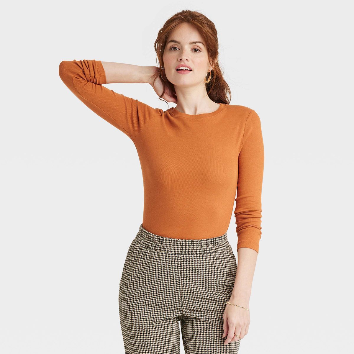 Women's Long Sleeve Slim Fit Crewneck T-Shirt - A New Day™ | Target