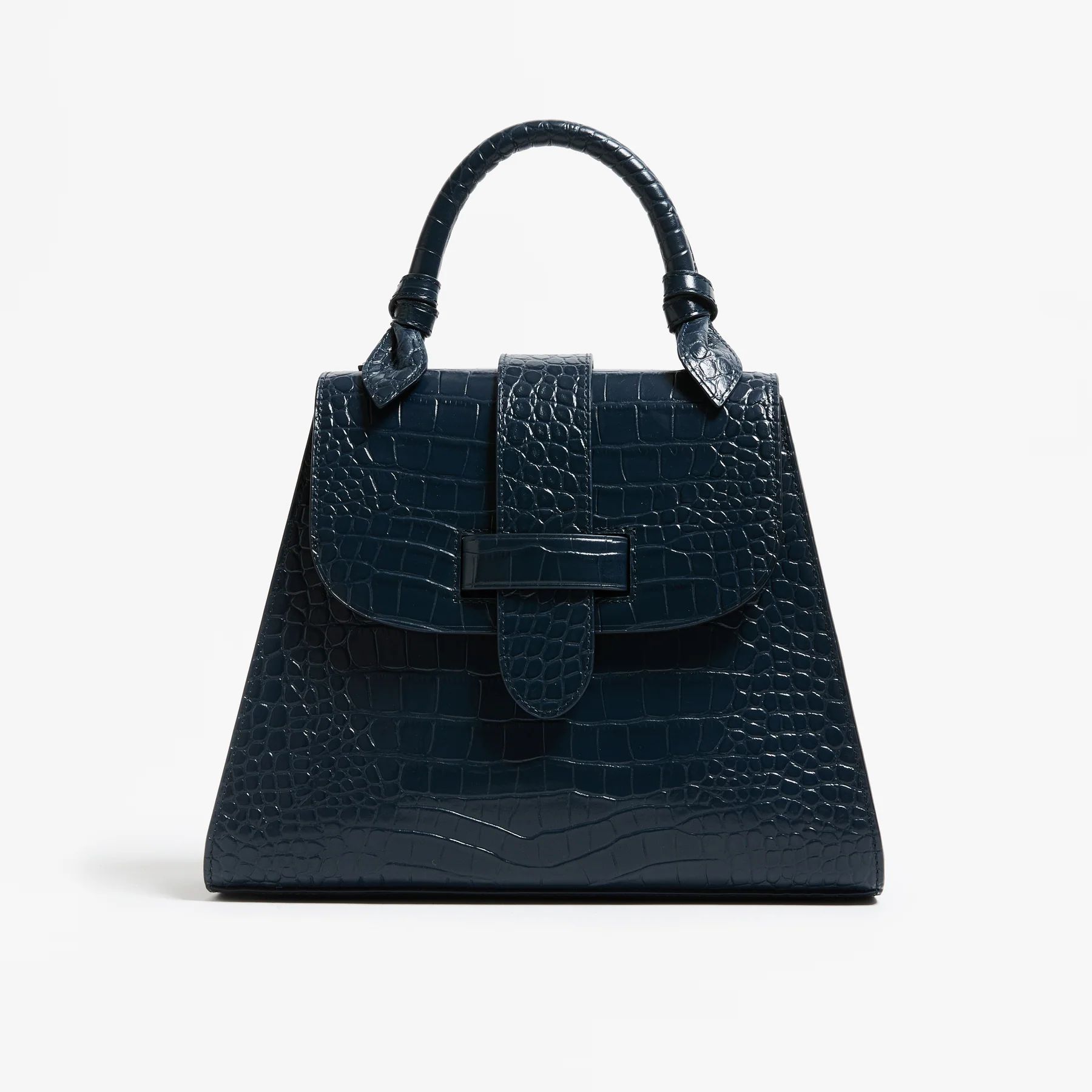 The Lady Bag Leather Navy | Pamela Munson