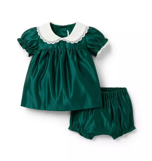 The Satin Collared Matching Baby Set | Janie and Jack